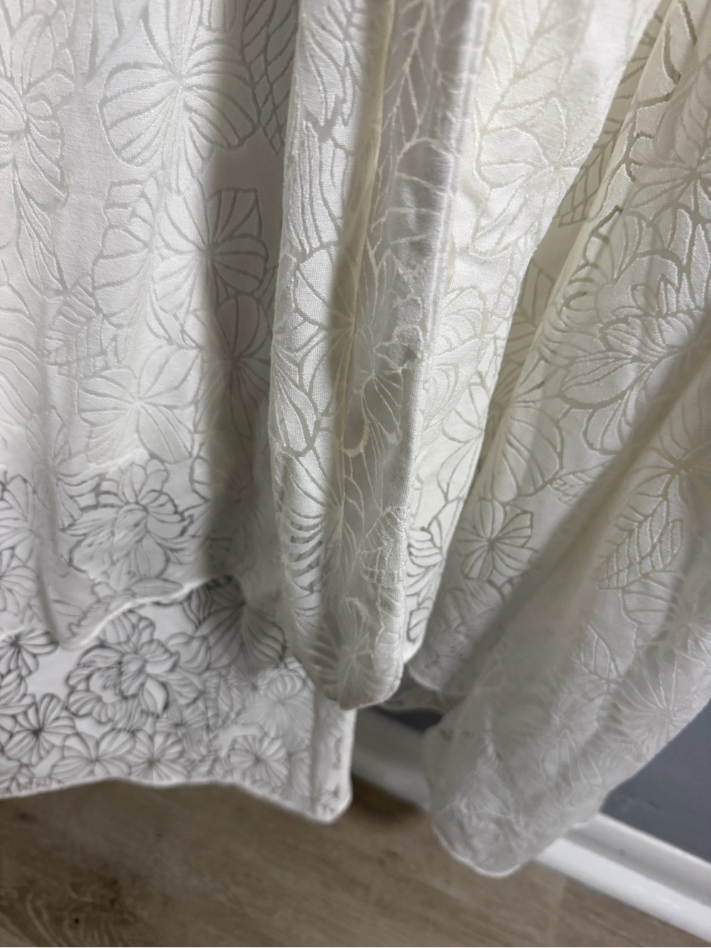 Lane Bryant White Lace V-Neck Maxi Dress with Tie Waist 26/28 - Picture 8 of 12
